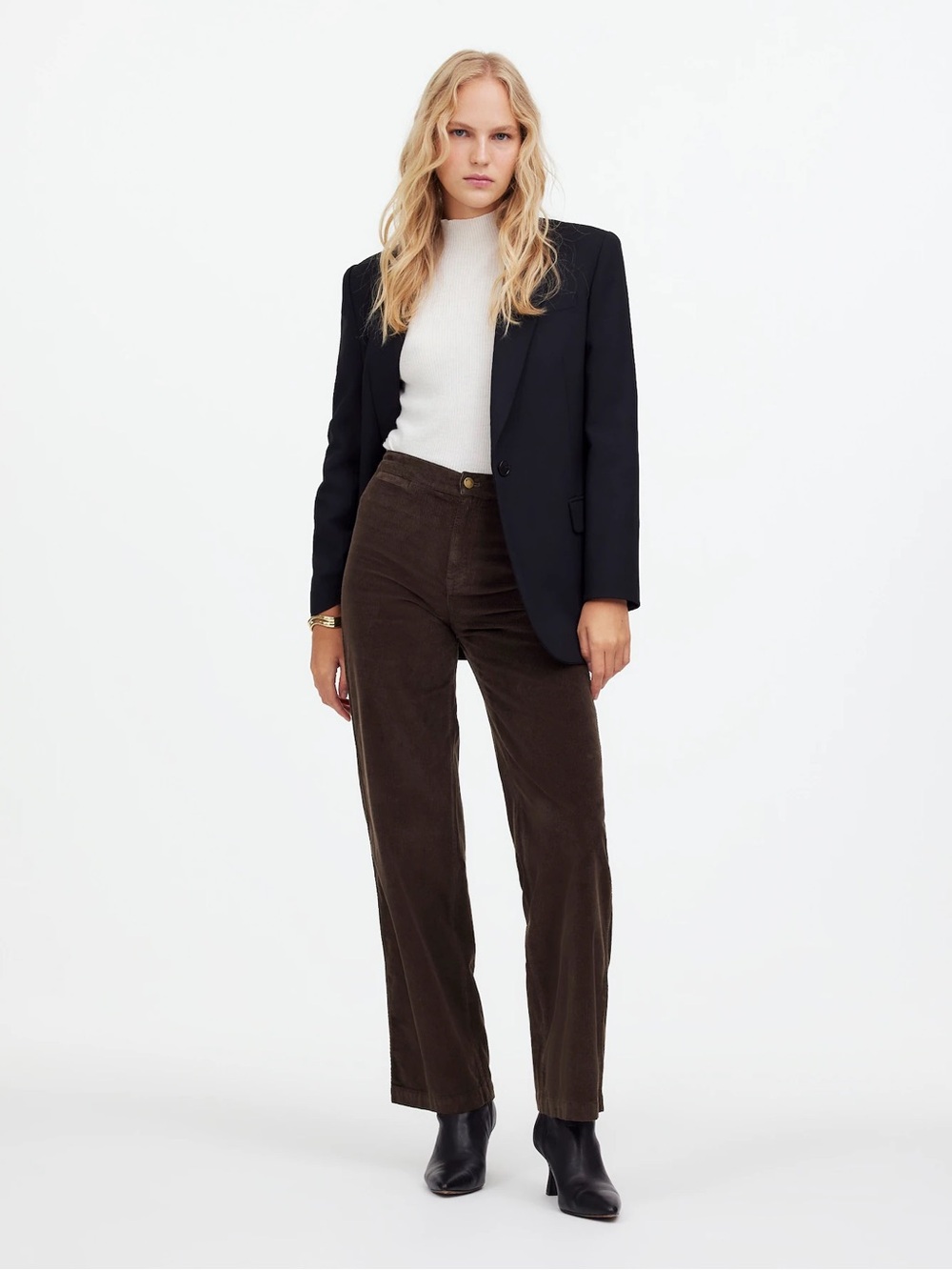 MADEWELL “The Emmitt” Wide Leg Corduroy Pants: Welt Pocket Edition - size 30